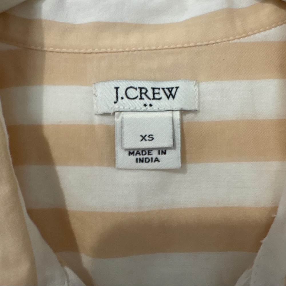 J. Crew Beige and White Striped Sleeveless Top - Picture 3 of 6